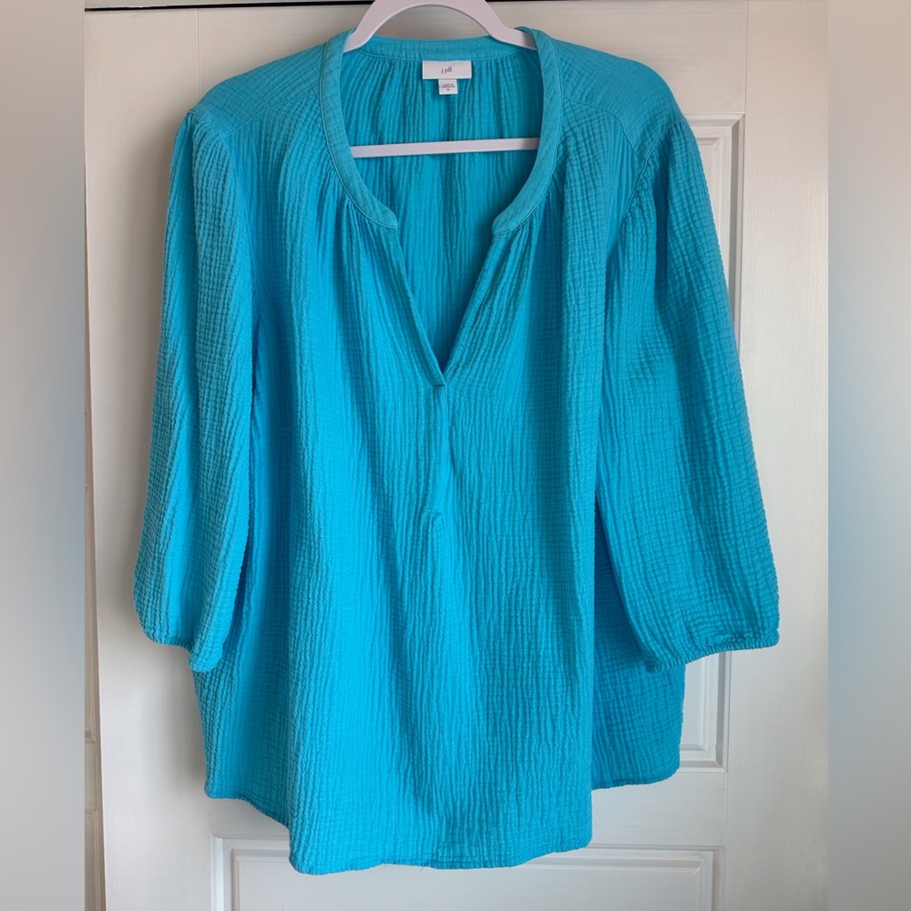 JJill Crinkle Cotton top